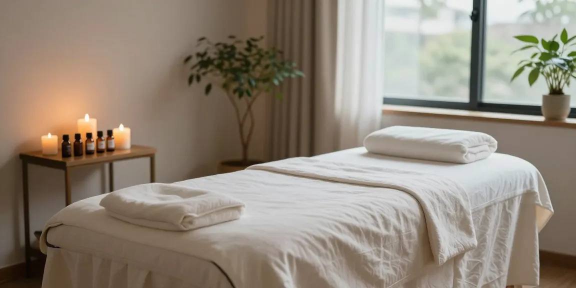 Relaxing therapy room for 동작구출장안마 with calming ambiance and therapeutic elements.