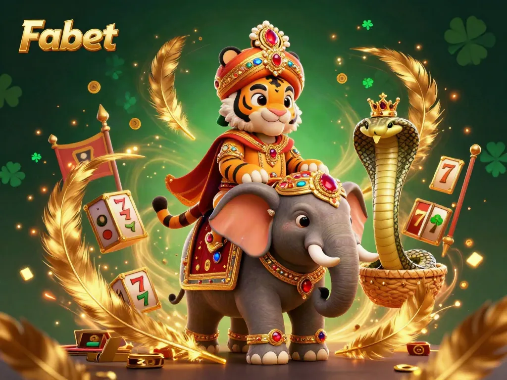 Experience vibrant gaming with Fabet's thrilling casino illustration showcasing exciting slot elements.