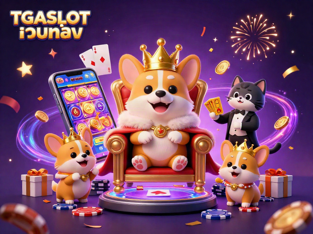 สนุกไปกับ TGASLOT เว็บตรง พร้อมมงกุฎทองอันใหญ่และการ์ตูนสี่ขาเจ้าแห่งการเล่นสล็อต