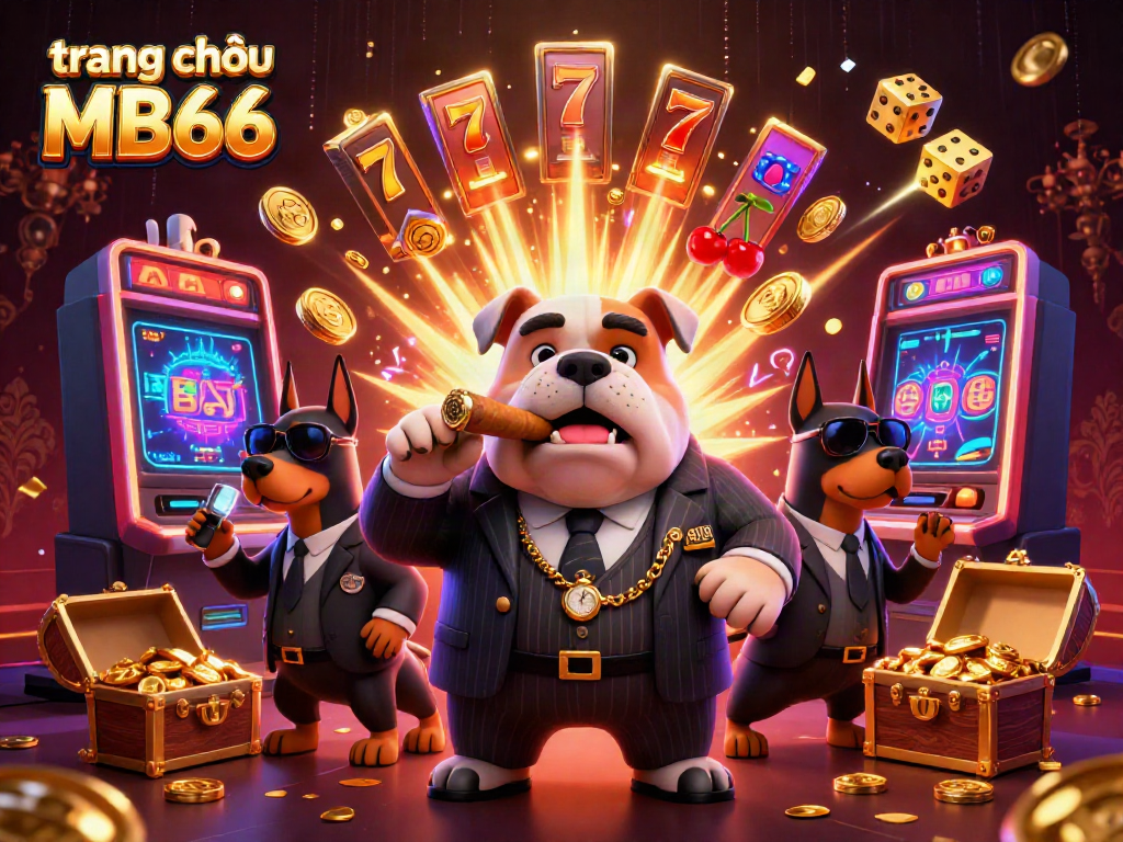 Experience thrills at trang chủ MB66 with a vibrant 3D slot scene featuring colorful games and jackpot excitement.